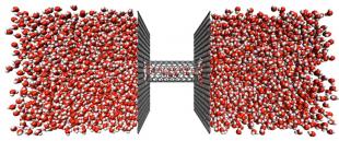Water filtration by pressure driven flow through aligned carbon nanotube membranes. ©Jason Reese and Matthew Borg Water filtration by pressure driven flow through aligned carbon nanotube membranes. ©Jason Reese and Matthew Borg